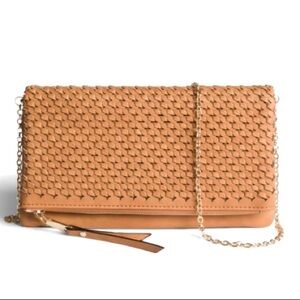 Urban expressions flap clutch/crossbody faux leather